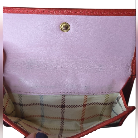 Coach Red Tattersal Wallet - Picture 4 of 7